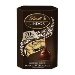   Lindt Lindor extra 70% étcsokoládé praliné lágy töltelékkel 200 g