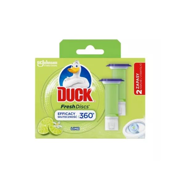 Duck Fresh Discs WC-öblítő korong utántöltő Lime utántöltő 2x36ml