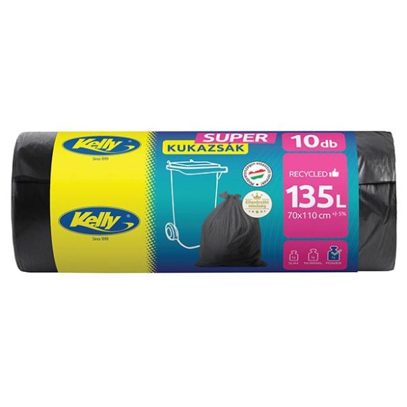Kelly Super Kukazsák 135 liter 28my 10db
