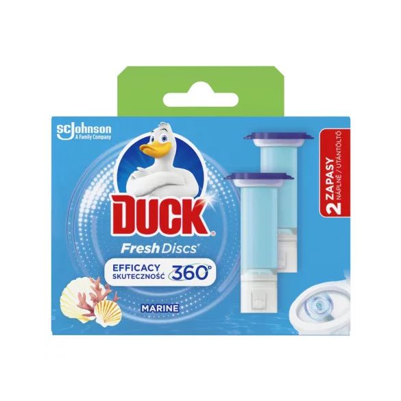 Duck Fresh Discs WC-öblítő korong utántöltő Marine 2x36ml