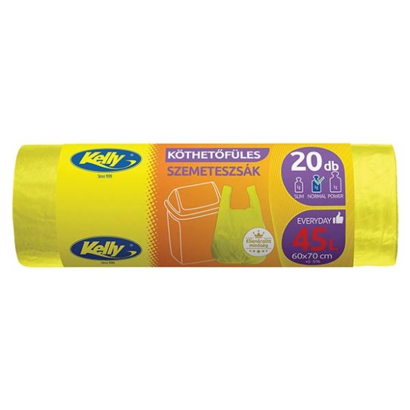 Kelly Köthető füles szemetes 45 liter 20 db/tekercs