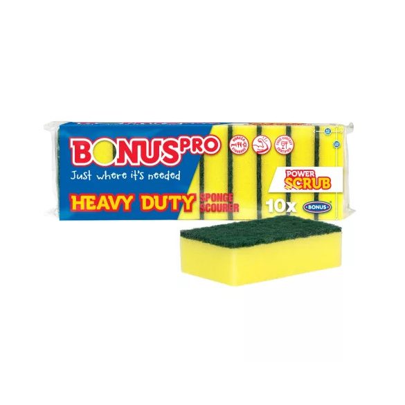 BonusPRO Heavy Duty HoReCa mosogatószivacs 10db