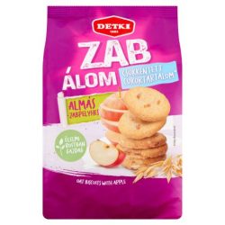   DETKI ZAB ÁLOM CSÖKKENTETT CUKORTARTALMÚ ALMÁS-ZABPELYHES OMLÓS KEKSZ 150 G