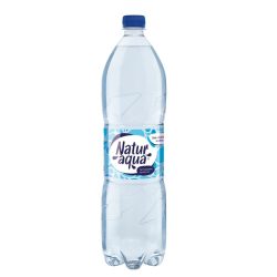   Ásványvíz, szénsavas, 1,5 l. NATUR AQUA (6 db/gyűjtő) +DRS