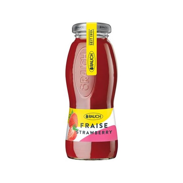 Üdítőital, szénsavmentes, 0,2 l, RAUCH " Prémium", eper +DRS