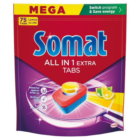 Somat All in One Lemon&Lime mosogató tabletta 75db