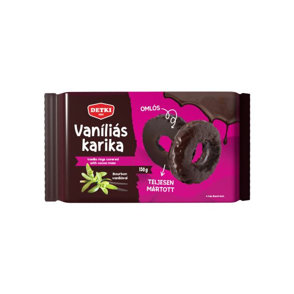 Detki Vaniliás karika teljesen mártott 150g