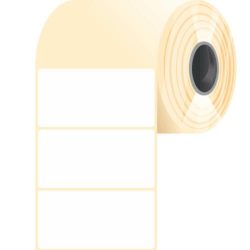   50 * 25 mm, öntapadós papír etikett címke (2500 címke/tekercs)