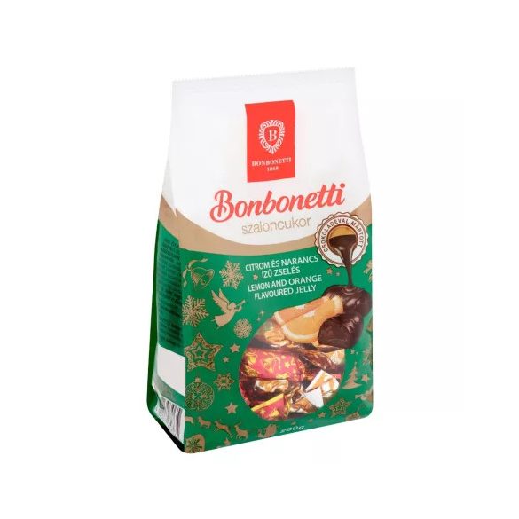 Bonbonetti Citrom-narancs ízű zselés szaloncukor 280g