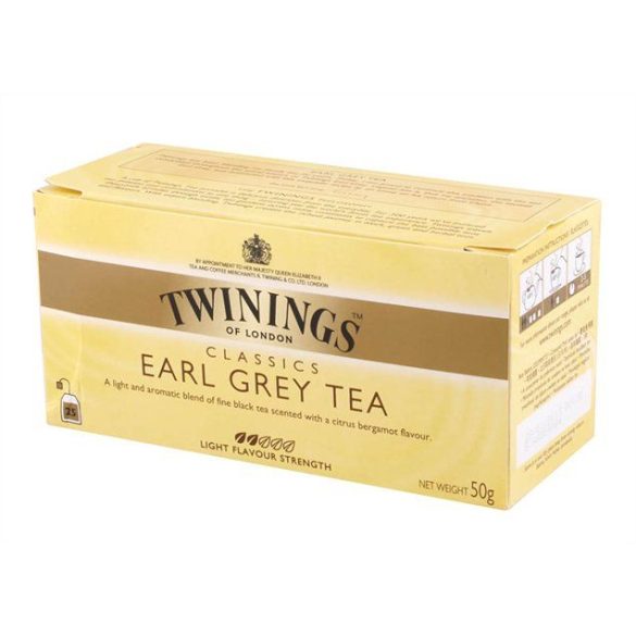 Fekete tea, 25x2 g, TWININGS "Earl grey"