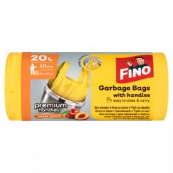   FINO szemeteszsák 20 L 7 µ,  köthető füllel 30db/tekercs illatosított barack