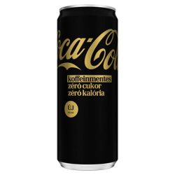   Üdítőital, szénsavas, 0,33 l, dobozos, COCA COLA Zero Koffeinmentes (24 db/gyűjtő)  + DRS