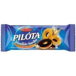   Vaníliás karika, 150 g, GYŐRI " Pilóta", étcsokoládés