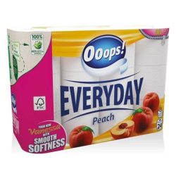   Toalettpapír, 3 rétegű, kistekercses, 24 tekercs, OOOPS "Everyday" (Vanessa)
