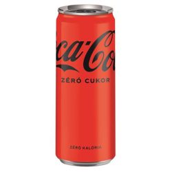   Üdítőital, szénsavas, 0,33 l, dobozos, COCA COLA "Coca Cola Zero" (24 db/gyűjtő)