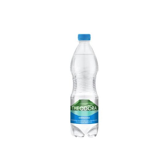 Ásványvíz, szénsavas, 0,5 l, THEODORA (12 db/gyűjtő) +DRS