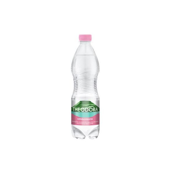 Ásványvíz, szénsavmentes, 0,5 l, THEODORA (12 db/gyűjtő) +DRS