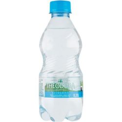   Ásványvíz, szénsavas, 0,33 l, pet palack, THEODORA (12 db/gyűjtő) +DRS