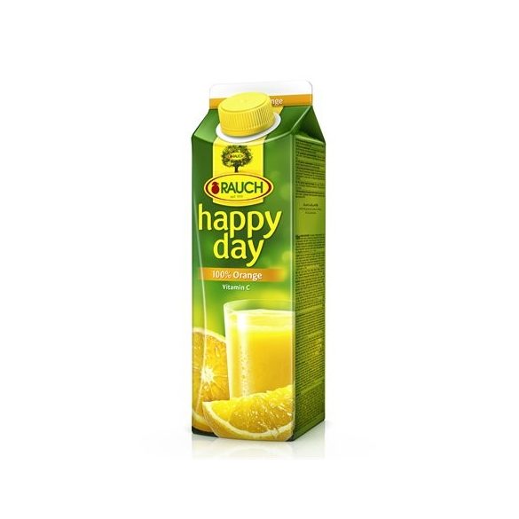 Gyümölcslé, 100%, 1 l, RAUCH "Happy day", narancs