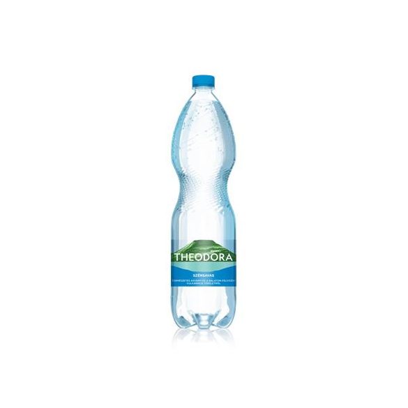 Ásványvíz, szénsavas, 1,5 l, THEODORA (6db/gyűjtő) +DRS