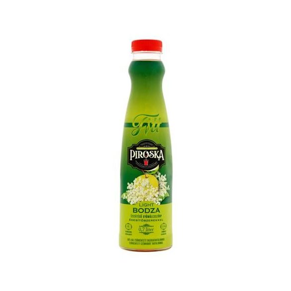 Szörp, light, 0,7 l, PIROSKA "Fitt", bodza +DRS