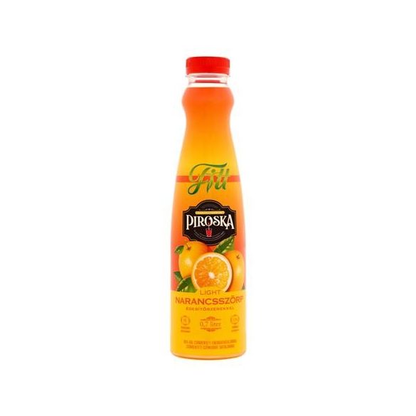 Szörp, light, 0,7 l, PIROSKA "Fitt", narancs +DRS