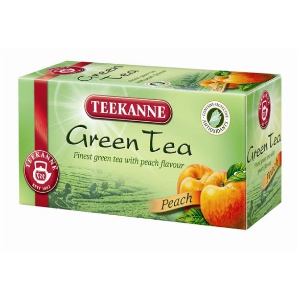 Zöld tea, 20x1,75 g, TEEKANNE, barack