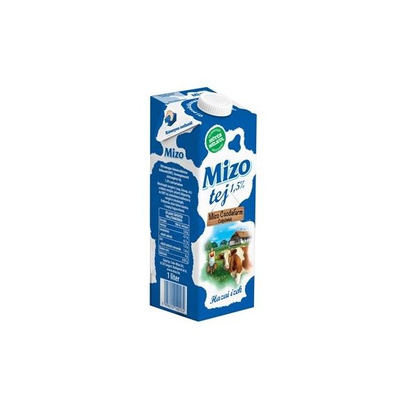 Tartós tej, visszazárható dobozban, 1,5 %, 1 l, MIZO (12 db/karton)