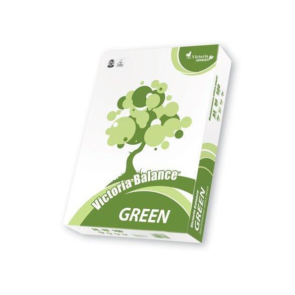 Másolópapír, újrahasznosított, A4, 80 g, VICTORIA PAPER "Balance Green"