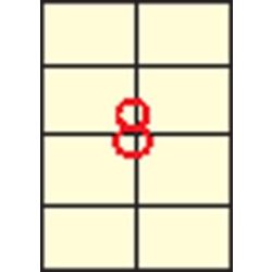   Etikett, 97x67,7 mm, színes, APLI, krémszínű, 160 etikett/csomag