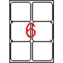   Etikett, univerzális, 99,1x93,1 mm, kerekített sarkú, APLI, 600 etikett/csomag