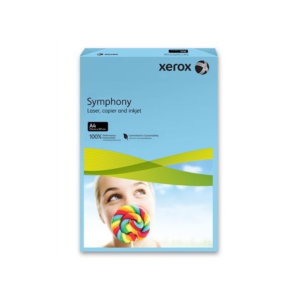 Másolópapír, színes, A4, 80 g, XEROX "Symphony", sötétkék (intenzív)