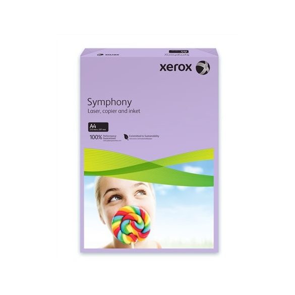 Másolópapír, színes, A4, 80 g, XEROX "Symphony", lila (közép)