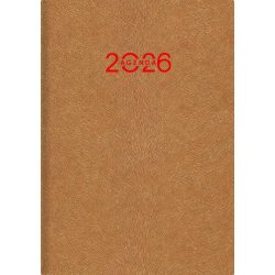   Naptár, tervező, A5, napi, DAYLINER "Animal", Gazelle-okker