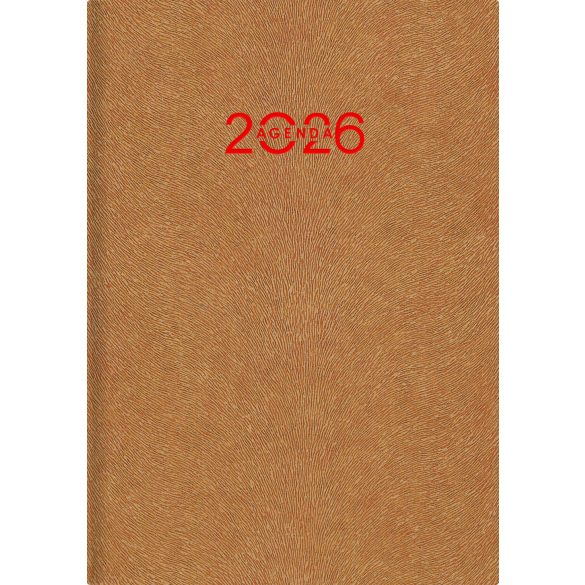 Naptár, tervező, A5, heti, DAYLINER "Animal", Gazelle-okker