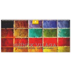   Naptár, asztali, álló, DAYLINER "Színek világa"