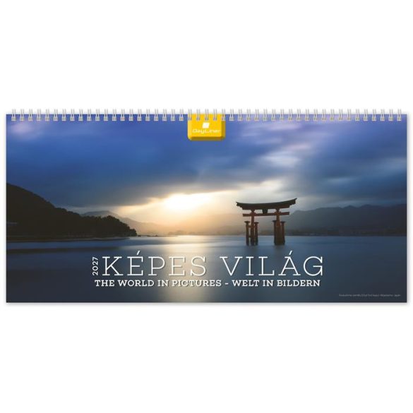 Naptár, asztali, álló, DAYLINER "Képes világ"