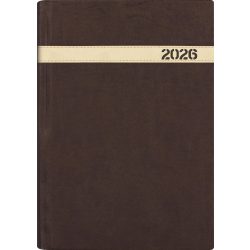  Naptár, tervező, B5, heti, DAYLINER "The Boss", barna