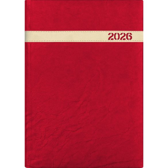 Naptár, tervező, B5, heti, DAYLINER, "The Boss", bordó