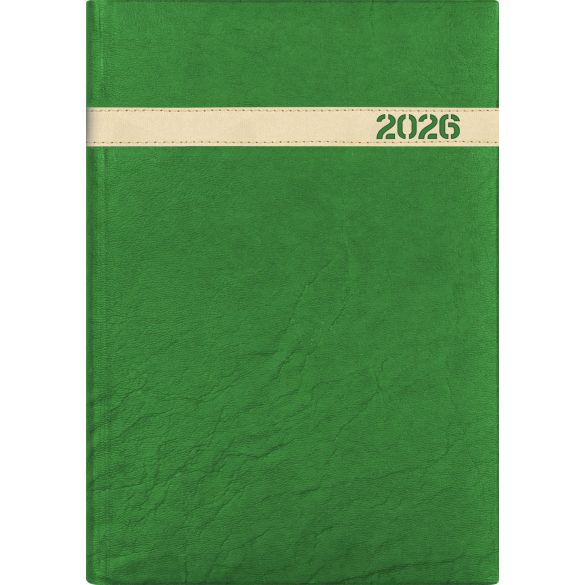 Naptár, tervező, B5, heti, DAYLINER, "The Boss", zöld