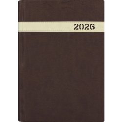   Naptár, tervező, A5, napi, DAYLINER, "The Boss", barna