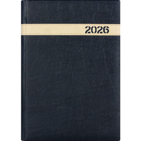 Naptár, tervező, A5, napi, DAYLINER, "The Boss", fekete