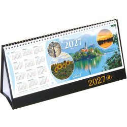 Naptár, asztali, álló, CSÍZIÓ, "Öko", fekete