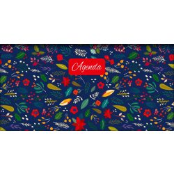   Zsebnaptár, fekvő elrendezésű, DAYLINER, "Colors Folk"