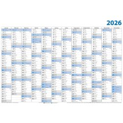 Plakátnaptár, éves, 98x68 cm, DAYLINER