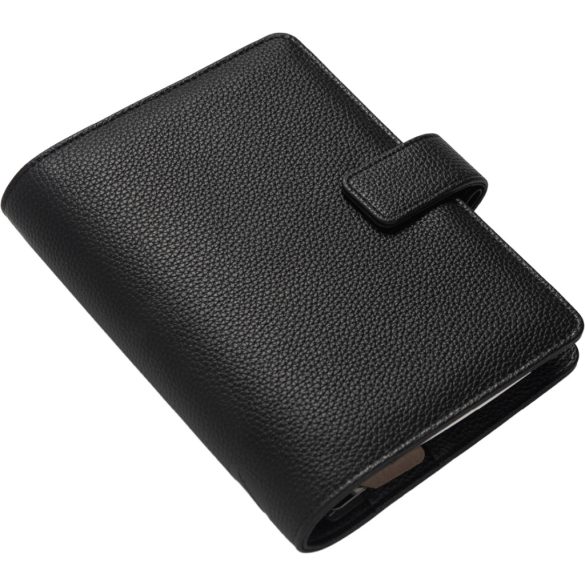 Kalendárium, gyűrűs, betétlapokkal, personal méret, FILOFAX "Camden", fekete