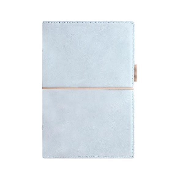 Kalendárium, gyűrűs, betétlapokkal, personal méret, FILOFAX, "Domino" Soft", pasztellkék