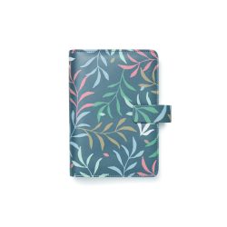   Kalendárium, gyűrűs, betétlapokkal, personal méret, FILOFAX "Botanical", sötétkék