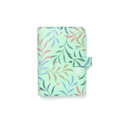   Kalendárium, gyűrűs, betétlapokkal, personal méret, FILOFAX "Botanical", menta