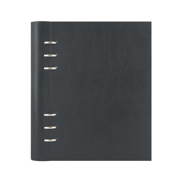 Tervező, naptár és füzet betéttel, A5, FILOFAX "Clipbook Classic", fekete